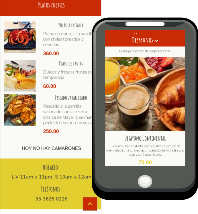 AyCarta - Catálogos y Menú de comida con QR